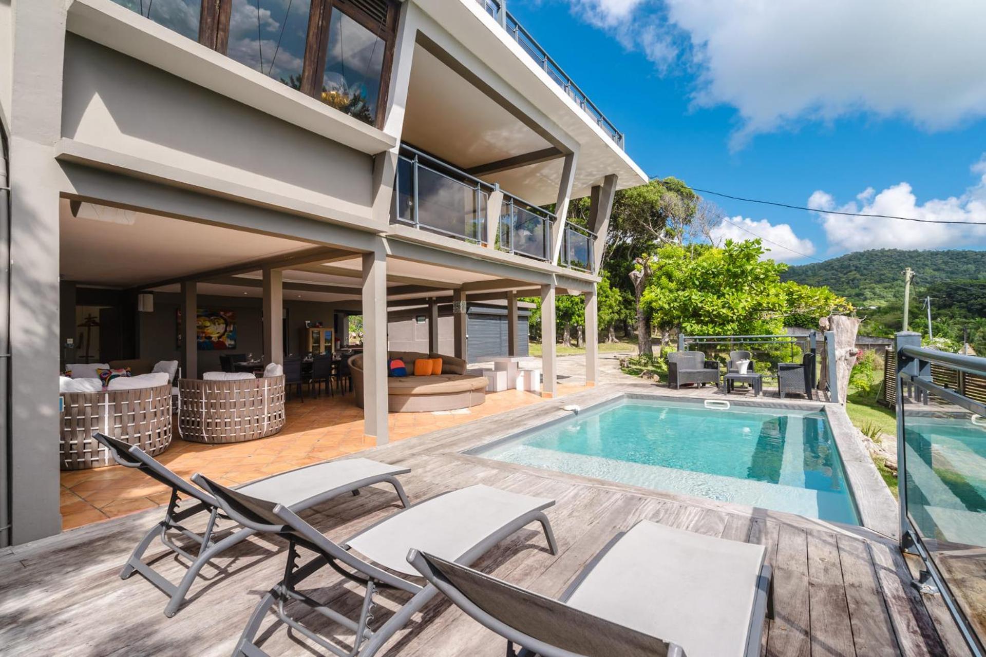 Villa Kaléna : 4 ch, plage à 50m, vue mer Le Diamant Exterior foto