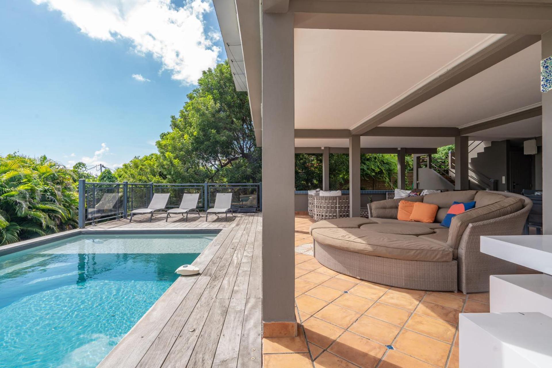 Villa Kaléna : 4 ch, plage à 50m, vue mer Le Diamant Exterior foto